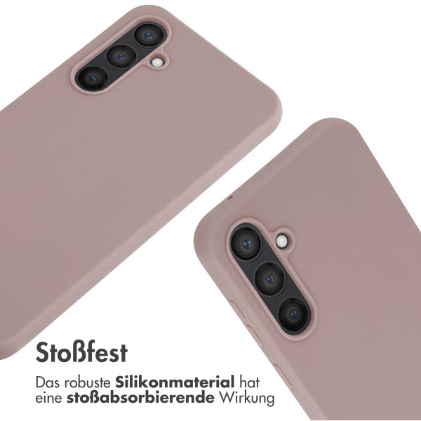 imoshion Silikonhülle mit Band für das Samsung Galaxy S23 FE - Sand Pink