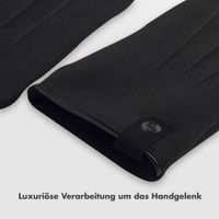 Selencia Touchscreen-Handschuhe mit Wildleder-Optik - Herren - Größe L - Schwarz