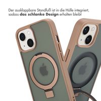 Accezz Ring Stand Backcover mit MagSafe Apple iPhone 15 - Braun