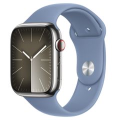 Apple Sport Band für die Apple Watch Series 1 bis 10 / SE / Ultra (2) (44/45/46/49 mm) - Größe S/M - Winter Blue