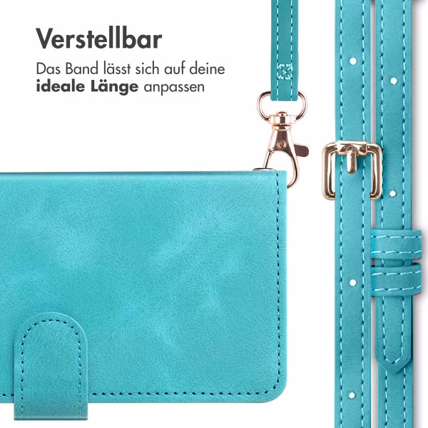 imoshion Klapphülle mit Kordel Apple iPhone 16 - Türkis