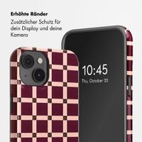 Selencia Vivid Rückabdeckung mit MagSafe Apple iPhone 14 - Check This Burgundy