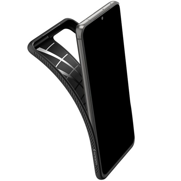 Spigen Liquid Air™ Backcover Samsung Galaxy S21 Ultra - Schwarz