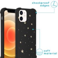 imoshion Design Hülle mit Band für das iPhone 12 Mini - Stars Gold