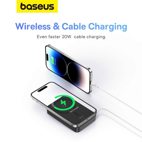 Baseus MagPro | 5.000 mAh Powerbank - 20 Watt - Schwarz