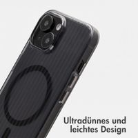 Accezz Lite Backcover mit MagSafe | Fluted | Apple iPhone 15 - Schwarz