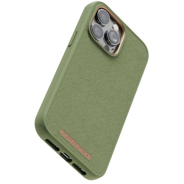 Njorð Collections Wildleder Comfort+ Case für das iPhone 14 Pro Max - Olive