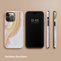 Selencia Vivid Tough Back Cover für das Apple iPhone 14 Pro Max - Chic Marble Gold