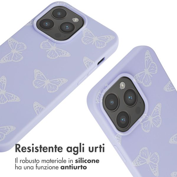 imoshion SilikonHülle design mit Band Apple iPhone 15 Pro Max - Butterfly