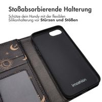 imoshion ﻿Design Klapphülle für das Apple iPhone SE (2022 / 2020) / 8 / 7 / 6(s) - Sky Black