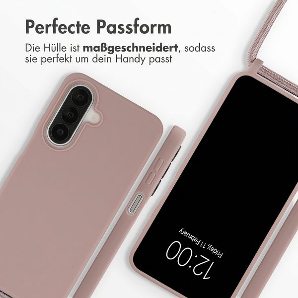 imoshion SilikonHülle mit Band Samsung Galaxy A27 (5G) - Sand Pink