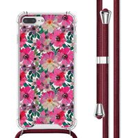 imoshion Design Hülle mit Band Apple iPhone 8 Plus / 7 Plus - Flower Water