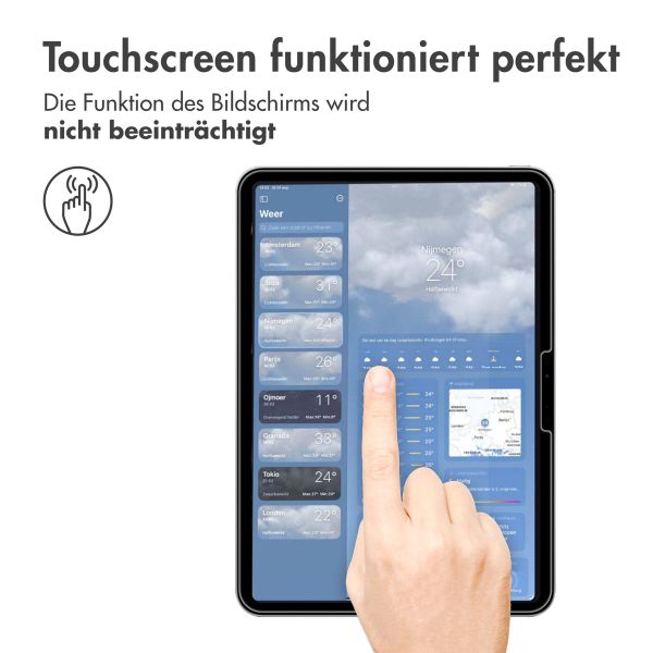 imoshion Displayschutz aus gehärtetem Glas für das iPad Pro 11 (2024) M4 - Transparent