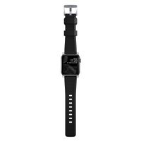 Nomad Robustes Armband FKM für das  Apple Watch Series 1 t/m 11 / SE / Ultra (44/45/46/49 mm) - Silber / Schwarz