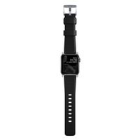 Nomad Robustes Armband FKM für die Apple Watch Series 1 bis 10 / SE / Ultra (2) (44/45/46/49 mm) - Silber/Schwarz