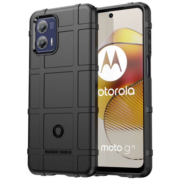 imoshion Rugged Shield Backcover für das Motorola Moto G73 - Schwarz