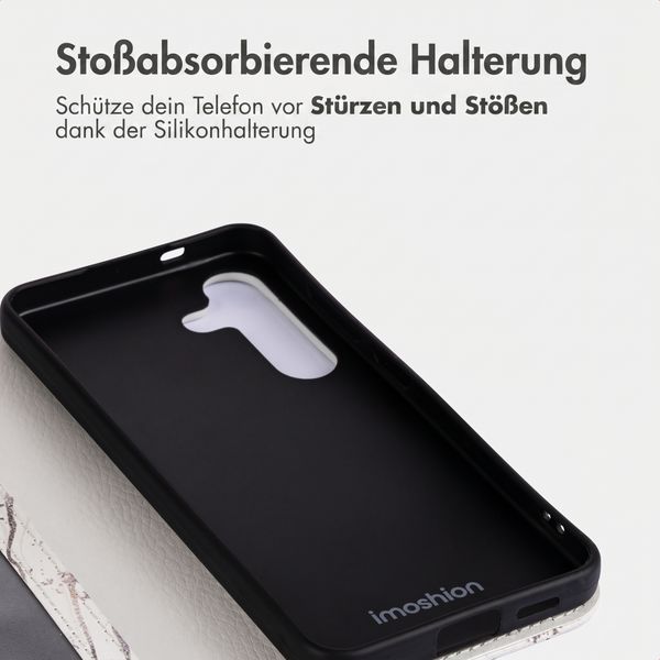 imoshion Design Klapphülle Samsung Galaxy S24 - Sandy Marble