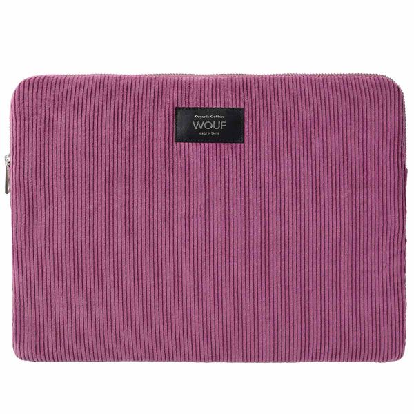 Wouf Cord Laptop Hülle 13-14 Zoll - Laptop Sleeve - Mauve