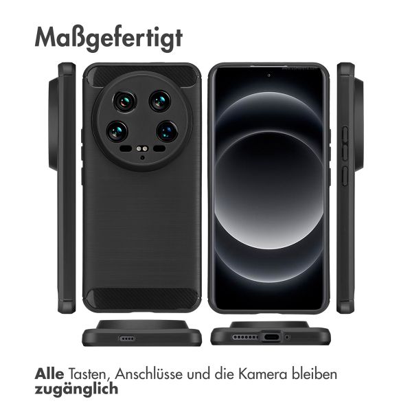 imoshion Brushed Back Cover für das Xiaomi 14 Ultra - Schwarz