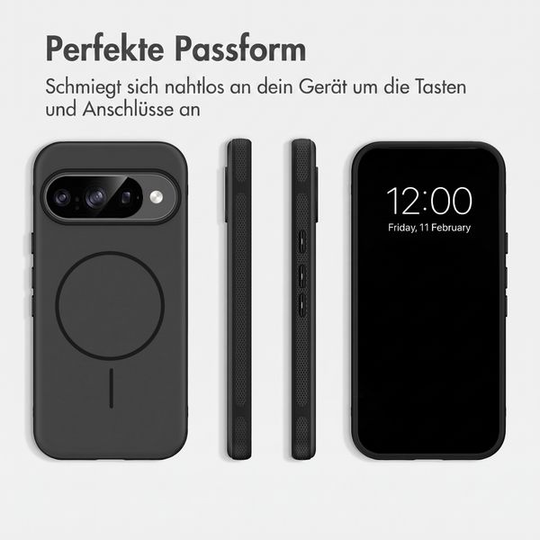imoshion Color Backcover mit Thin MagSafe Ring Google Pixel 9 / 9 Pro - Schwarz