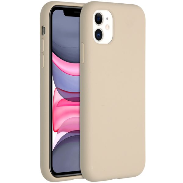 Accezz Liquid Silikoncase für das iPhone 11 - Stone