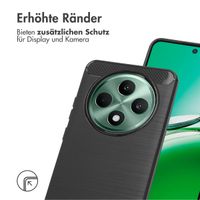 imoshion Brushed Back Cover für das Oppo Reno 12F 5G - Schwarz