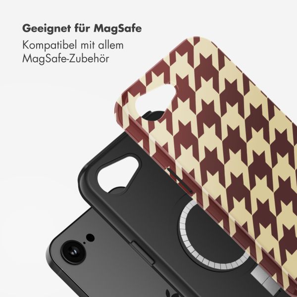 Selencia Vivid Rückabdeckung mit MagSafe Apple iPhone 16e - Pied-de-Poule