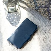 Selencia Echtleder Klapphülle Apple iPhone 11 - Blau