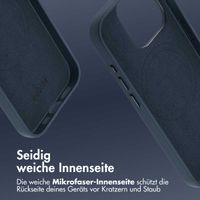 Accezz MagSafe Leather Backcover Apple iPhone 15 Pro - Nightfall Blue