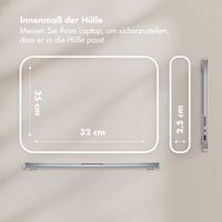 Selencia Teddy Laptop Hülle 13-14 Zoll - Laptop Sleeve - Leopard