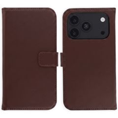 Selencia Echtleder Klapphülle Apple iPhone 18 Pro / 17 Pro - Braun