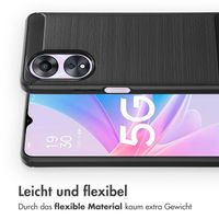 imoshion Brushed Back Cover für das Oppo A58 (4G) - Schwarz