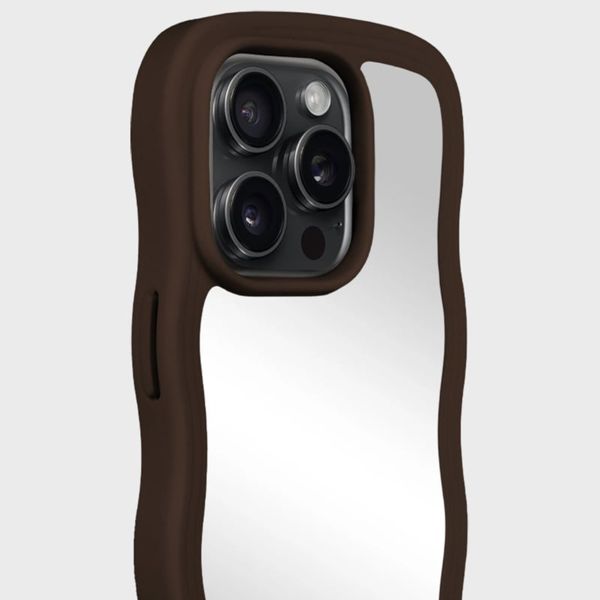 Holdit Wavy Case für das Apple iPhone 14 Pro Max - Chocolate / Mirror