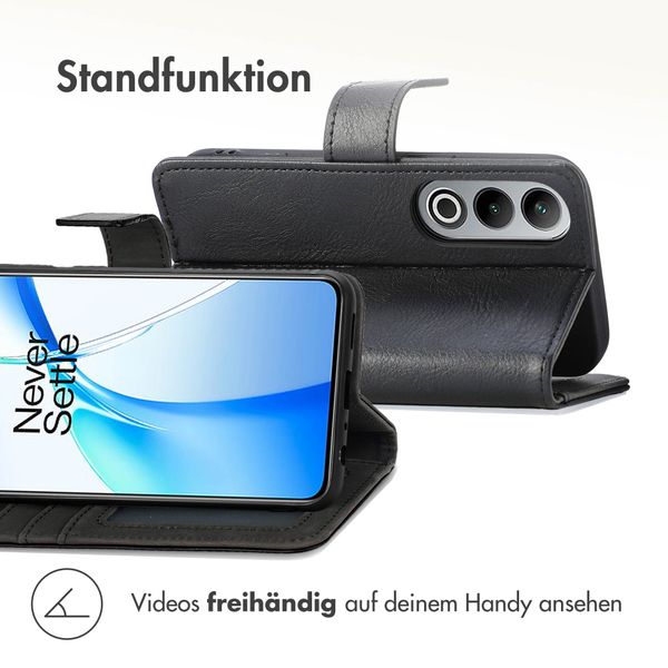 imoshion Luxuriöse Klapphülle OnePlus Nord CE 4 - Schwarz