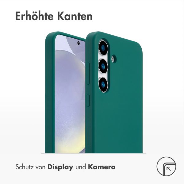 Accezz Liquid Silikoncase mit MagSafe Samsung Galaxy S25 Plus - Forest Green