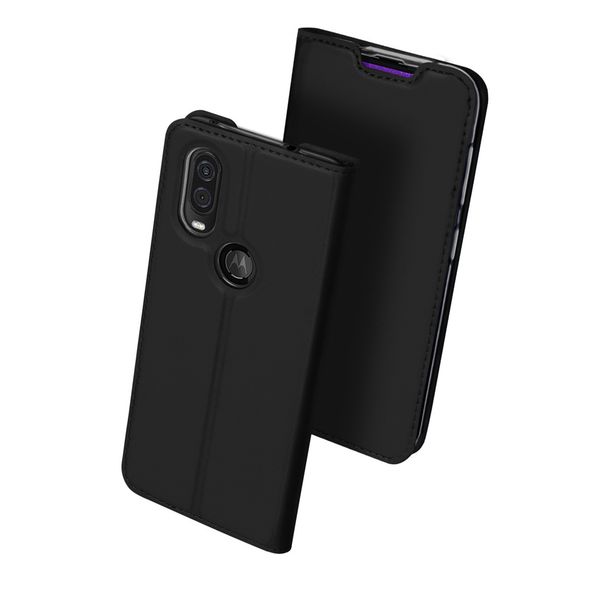 Dux Ducis Slim TPU Klapphülle Schwarz für das Motorola One Vision