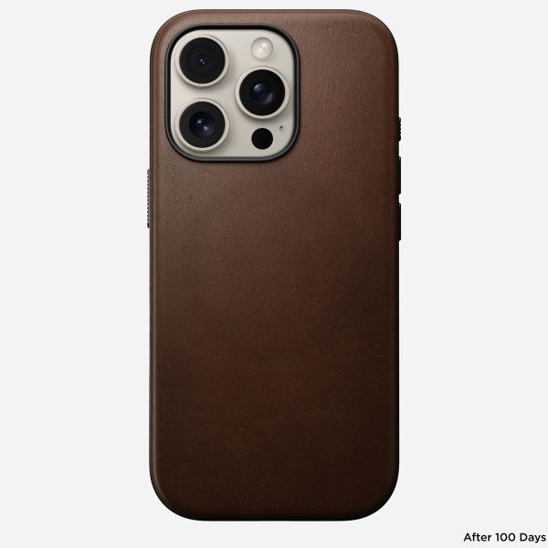 Nomad Modern Leather Case für das iPhone 16 Pro - Brown