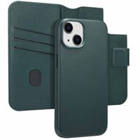 Accezz 2-in-1 Klapphülle aus Leder mit MagSafe für das iPhone 14 - Cedar Green