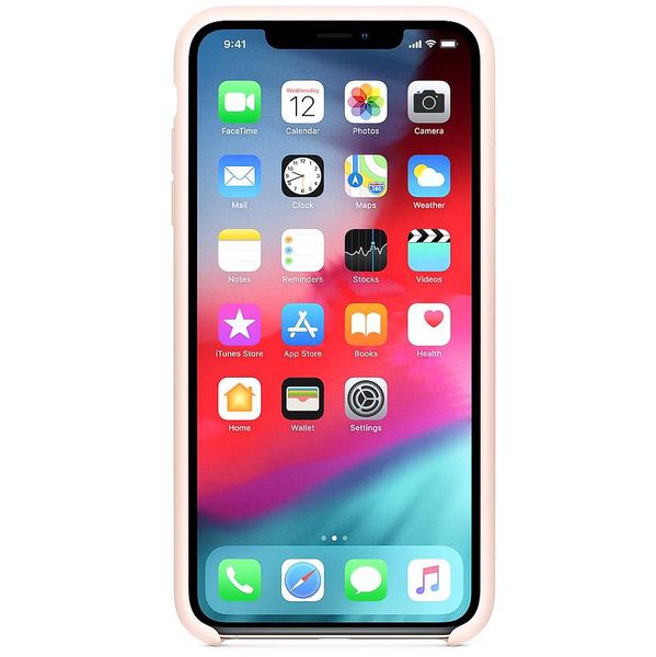 Apple Silikoncase Rosa für das iPhone Xs Max