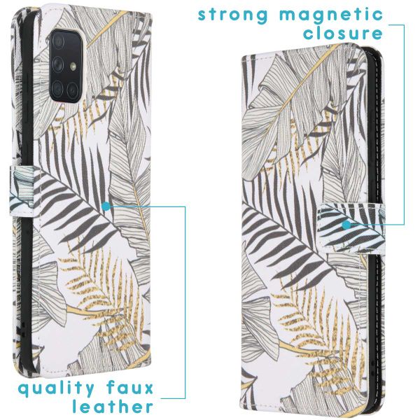 imoshion Design TPU Klapphülle Galaxy A71 - Glamour Botanic