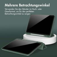 Accezz Smarte Klapphülle aus Silikon Apple iPad Air 13 Zoll (2026) M4 / (2025) M3 / (2024) M2 - Dunkelgrün