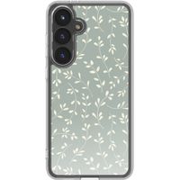 imoshion Design Hülle Samsung Galaxy S24 FE - Smoke Green Flowers