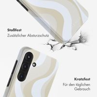 Selencia Vivid Back Cover Samsung Galaxy S25 - Desert Waves Beige