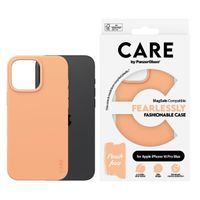 CARE by PanzerGlass Fashion Back Cover MagSafe für das iPhone 16 Pro Max - Peachy