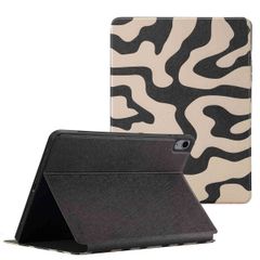 Selencia Vivid Klapphülle Apple iPad Air 11 Zoll (2025) M3 / (2024) M2 / Air 5 (2022) / Air 4 (2020) - Art Wave Black