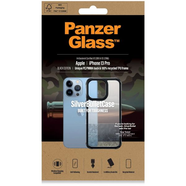 PanzerGlass SilverBullet ClearCase für das iPhone 13 Pro - Schwarz