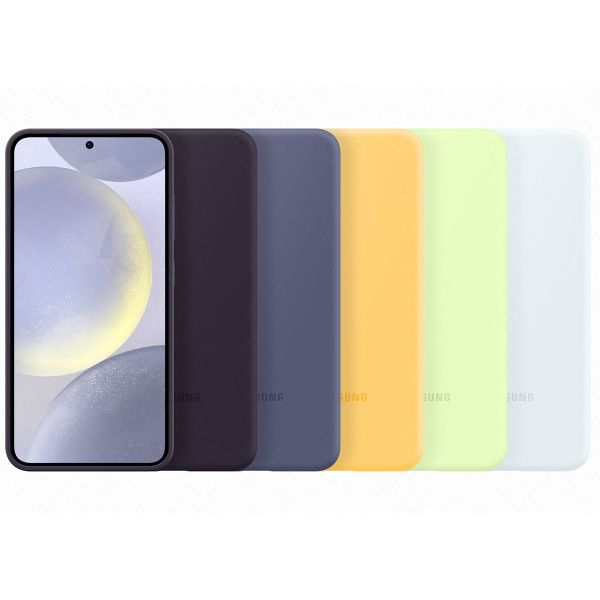 Samsung Original Silikon Cover Samsung Galaxy S24 - Light Green