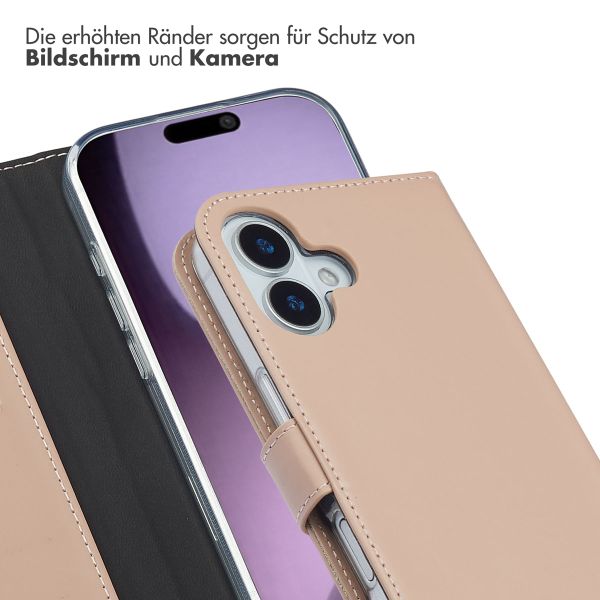 Selencia Echtleder Klapphülle Apple iPhone 17 - Dusty Pink