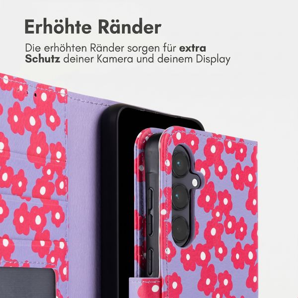 imoshion Design Klapphülle Samsung Galaxy A55 - Dusty Rose Blossoms