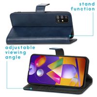 imoshion Luxuriöse Klapphülle Samsung Galaxy M31s - Dunkelblau